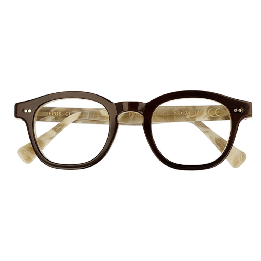 eyewear epos bronte 3 cl caramel hand made in Italy